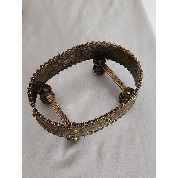 MIKE & ALLY 4-Piece Enamel Luxury Handmade Bathroom Set Bronze/Gold - Picture 15 of 16